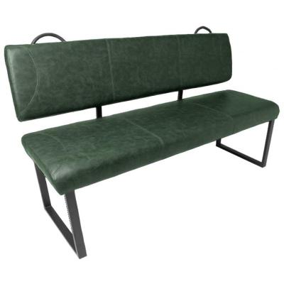 Ravensburg Faux Leather Bench - Green